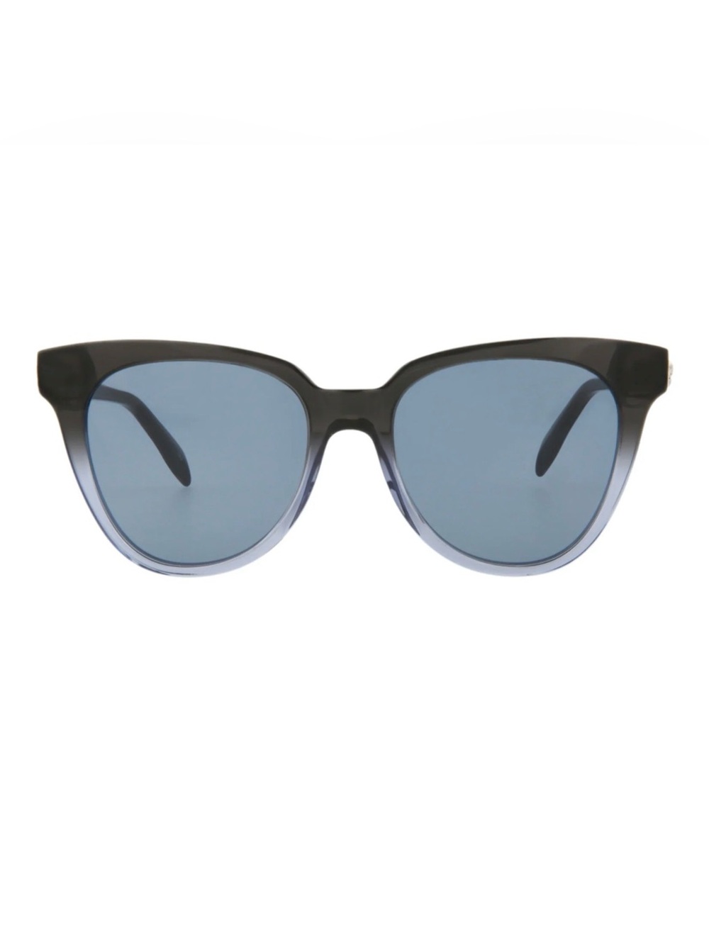 ALEXANDER MCQUEEN WOMENS CAT EYE GREY GREY BLUE DESIGNER EYEWEAR with case - Picture 4 of 15